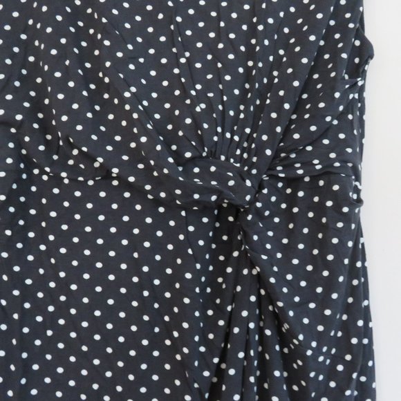 Merona Polka Dot Jersey Dress | Black & White - Picture 3 of 10